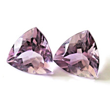 Natural amethyst pair 10x10mm - amethyst,