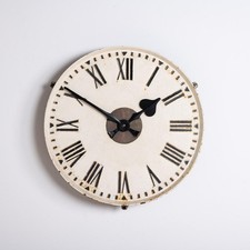 Rare Early Large Cast Iron Exposed Dial Railway Clock by Synchronome Electric