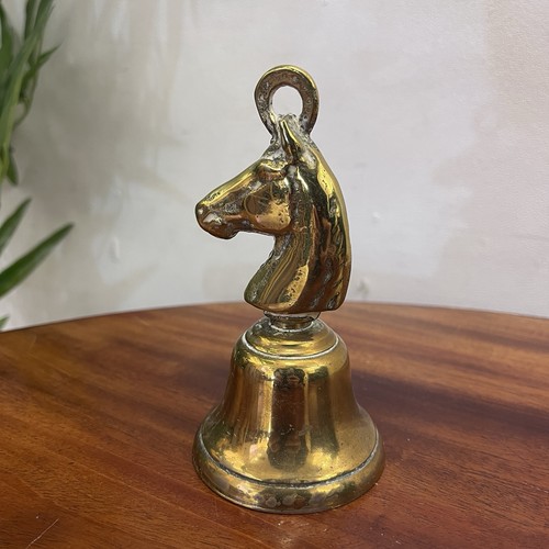 Brass horse head hand - brass,