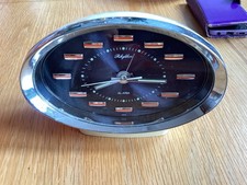 1960'S / 1970'S VINTAGE RETRO RHYTHM ALARM CLOCK 51102 JAPAN  GOOD WORKING ORDER