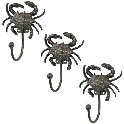 3pc metal crab - metal, hook