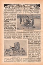 Propeller Automotive Sled Hovercraft - 1906 - Hist. Picture Report ~19x28cm