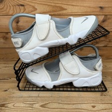 Nike Sandals Womens Size UK 4.5 Air Rift White Grey Summer Water Beach Shoes GS