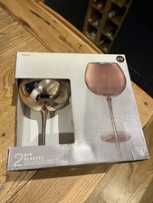 2 Rose Gold Next Gin Goblets -