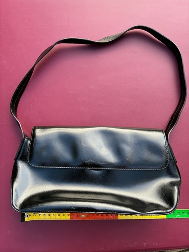 Black leather handbag - , jane