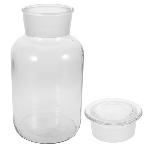 Large glass storage jar - glass,