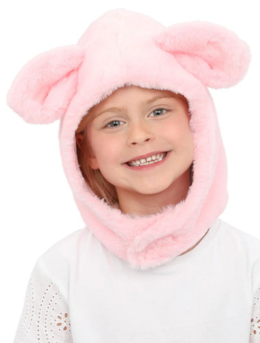 Pig hood headpiece - pig,