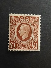 George Vl £1 Brown SG 478c Fresh Unmounted Mint.