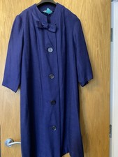 1960 Navy Duster Coat Size 12