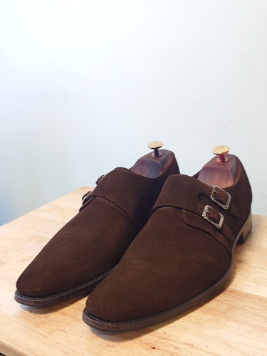 Loake snuff suede double - loake, monk