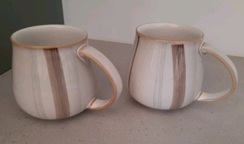 Pair mugs denby pottery - pair,