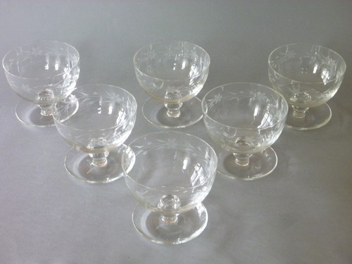 Vtg crystal glass - vtg, dessert