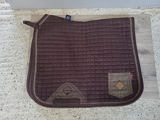 LeMieux Large Dressage Saddlecloth,Brown/Tweed Pocket. Retired. (ref 199G)