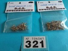 RAILWAY MODELS D.J.R.ENGINEERING 7mm Sealed Packs `DOOR HANDLES & GRAB HANDLES`
