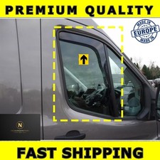 Ford Transit 2014+ MK8 & MK9 L Shape Wind Deflectors Rain Sun Smoke Guard Window