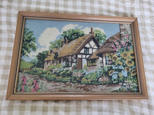 Vintage embroidery tapestry - vintage,
