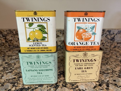 Vintage twinings tea tins - tins, set