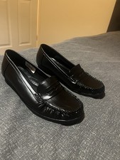 Softlites Womens Shoes Black Adults Ladies Loafer Moccasin Leather  Delia UK 8