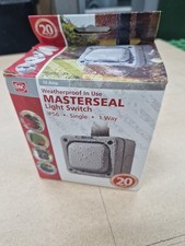 MK Weatherproof In Use Masterseal Light Switch. Single. 1 Way. NEW. 10amp.