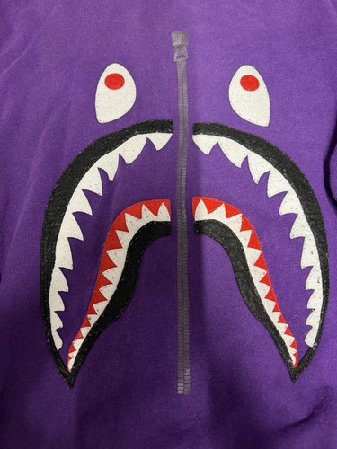 Bape purple crew neck - bape, felt