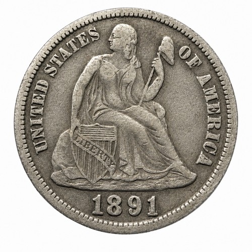 1891 san fransisco - 1891, dime