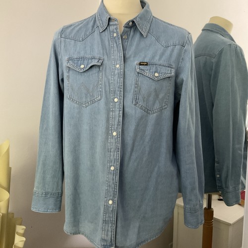 Vintage wrangler denim shirt - ,