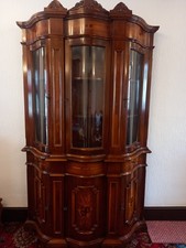 Italian Style Solid Wood Display Cabinet 6 Doors
