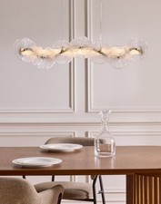 John Lewis Lily Pad Floral Decorative LED Ceiling Light - Antique Brass A