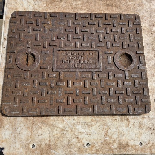 Reclaimed cast iron manhole - cast,