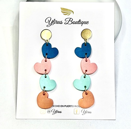 Handmade polymer clay - clay, earrings