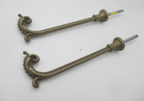Vintage brass curtain tie - curtain,