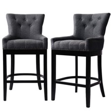 Linen bar stools high - linen,