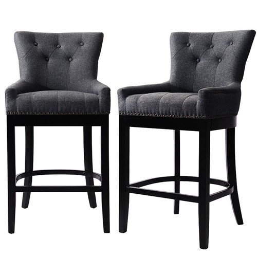 Linen bar stools - linen,