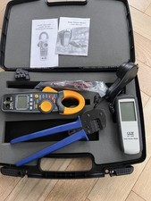 SOLAR POWER TOOLS CLAMP, METER AND CABLE CRIMPING TOOL IN ORIGINAL BOX