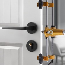 1X Professional Door Lock Hole Opener Kit Door Lock Installation Kit Mortise Jig