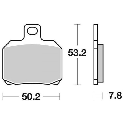 Sbs rear motorcycle brake pads - brake,