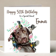 Personalised Birthday Labrador