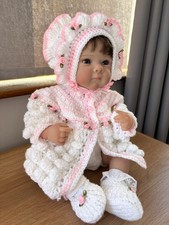 Baby Girl Mattinee Coat Bonett