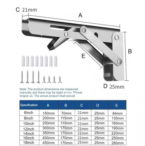 Folding shelf bracket 20x - folding,