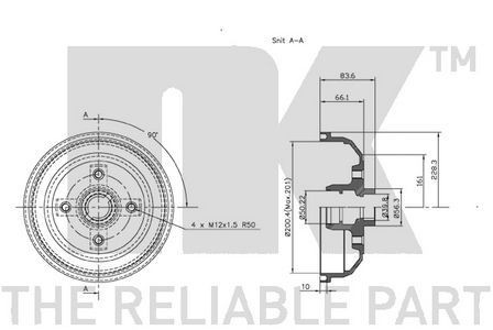 Genuine rear left brake - rear,