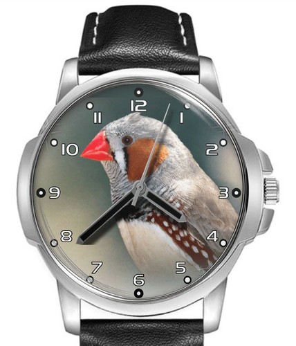 Zebra finch leather - zebra, big