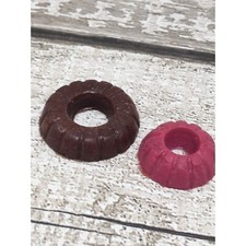 Miniature doll house food jellies or blancmange 1/12 scale vintage collectables