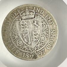 Great Britain Queen Victoria 1897 Silver Half Crown Coin
