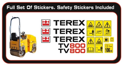Terex tv800 roller sticker - tv800,