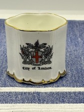 CITY OF LONDON-Vintage Bowker Crested China-Model Vase-Collectible Ornament