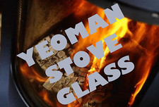YEOMAN REPLACEMENT STOVE GLASS NEW DEVON, EXCEL, COUNTRY SHAPED - ALL MODELS
