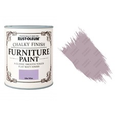 Rust-Oleum Chalk Chalky Furniture Paint Chic Shabby 750ml Lilac Wine Matt