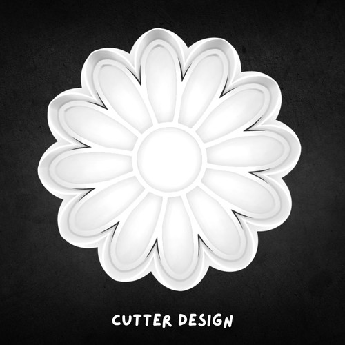 Daisy cookie cutter - daisy, stamp