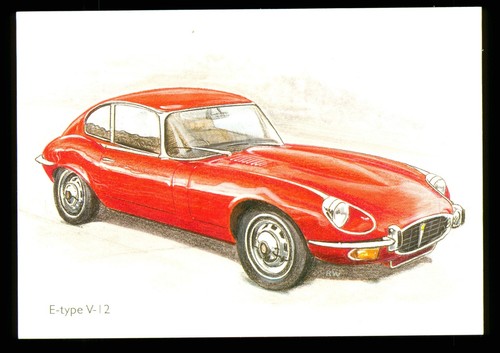 Unused postcard jaguar type - unused, e-type