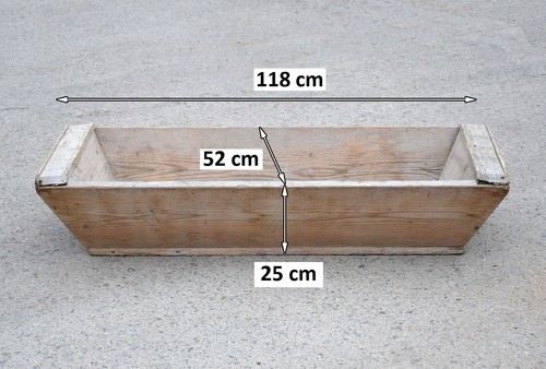Vintage old wooden trough - wooden,